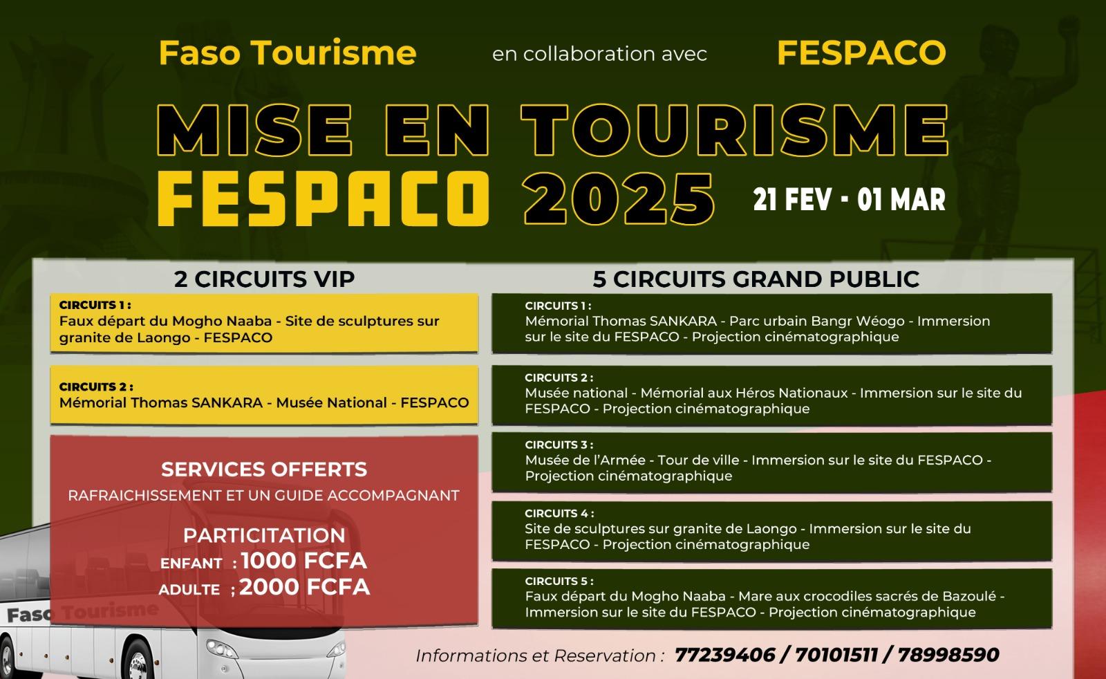 image article MISE EN TOURISME DU FESPACO 2025
